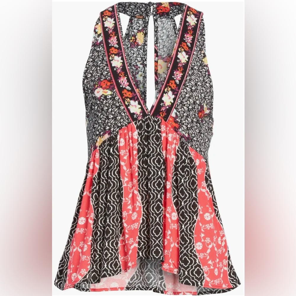 FREE PEOPLE Dream Darlin Printed Racerback Top - Picture 7 of 13